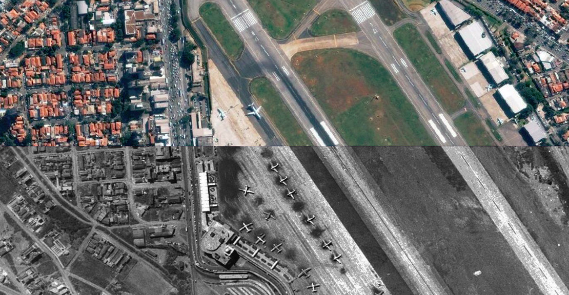 Imagem aérea de São Paulo em 1958