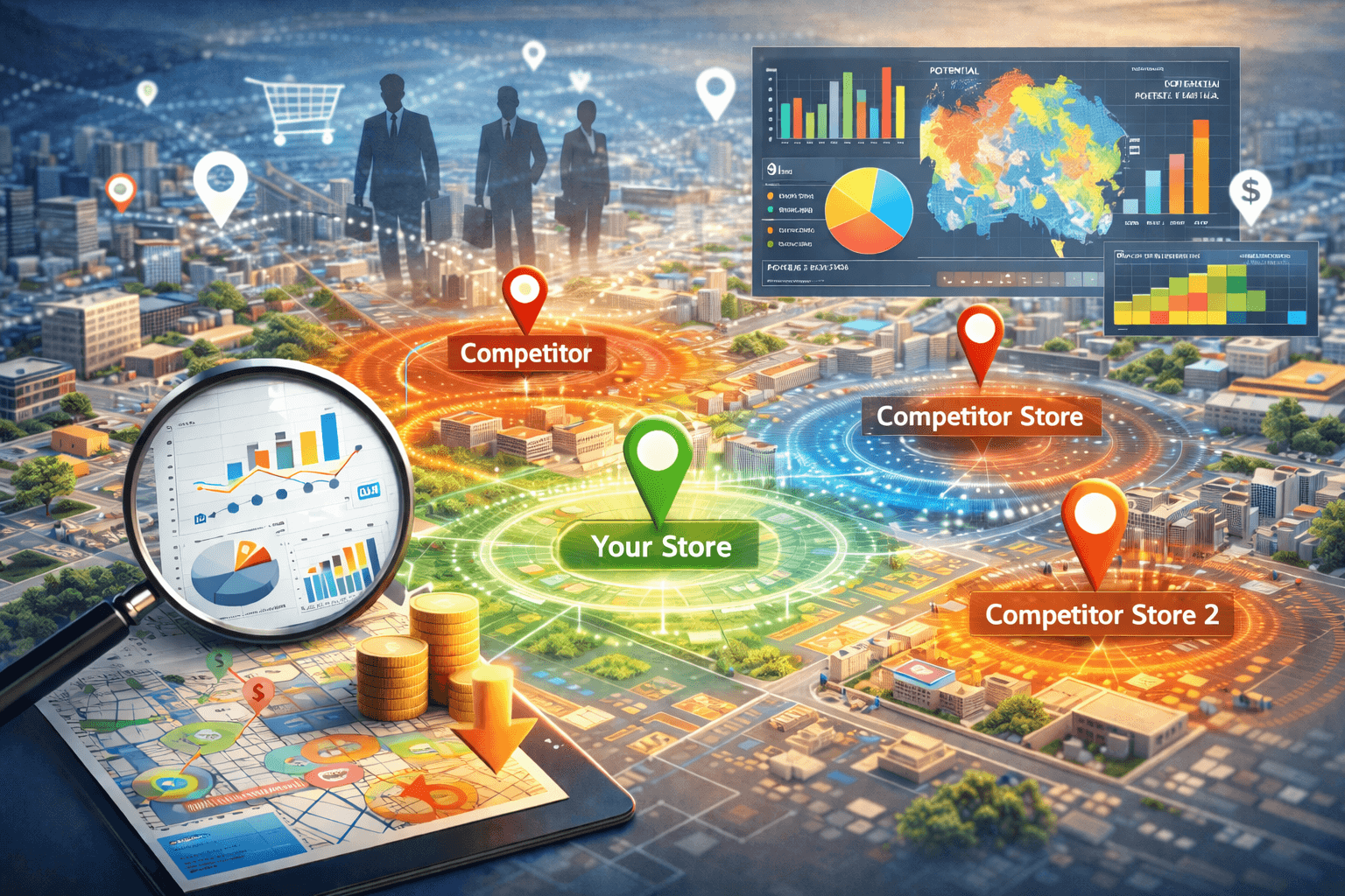 Análises geográficas de mercado